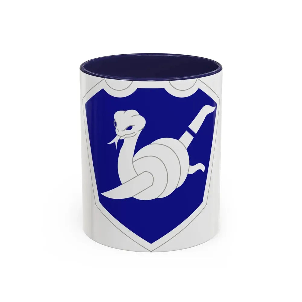 158 Maneuver Enhancement Brigade (U.S. Army) Accent Coffee Mug 11oz Navy - Go Mug Yourself