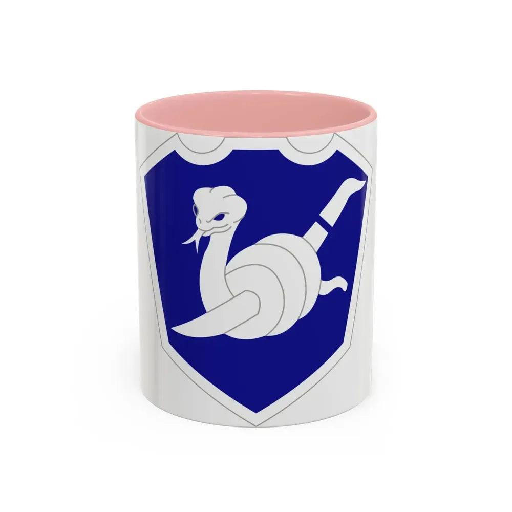 158 Maneuver Enhancement Brigade (U.S. Army) Accent Coffee Mug 11oz Pink - Go Mug Yourself