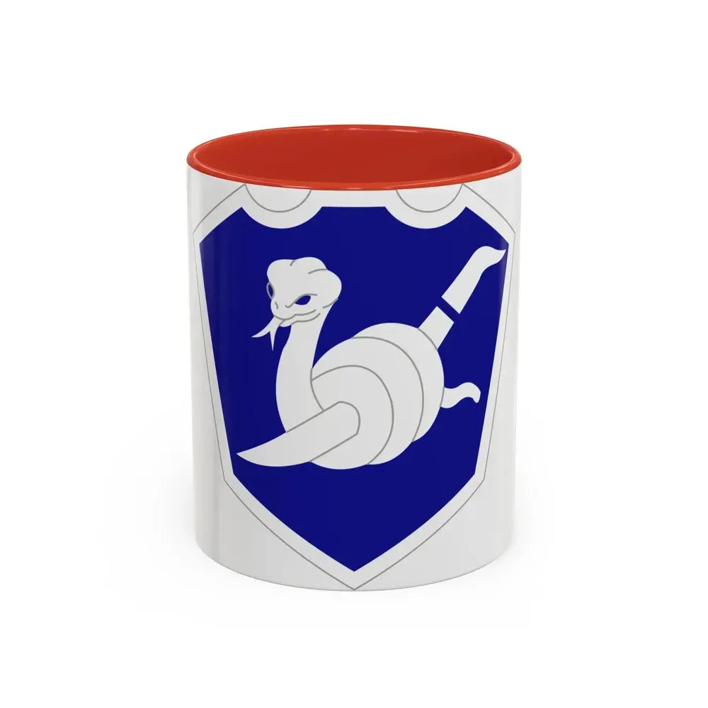 158 Maneuver Enhancement Brigade (U.S. Army) Accent Coffee Mug 11oz Red - Go Mug Yourself