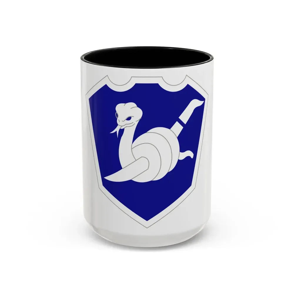 158 Maneuver Enhancement Brigade (U.S. Army) Accent Coffee Mug 15oz Black - Go Mug Yourself