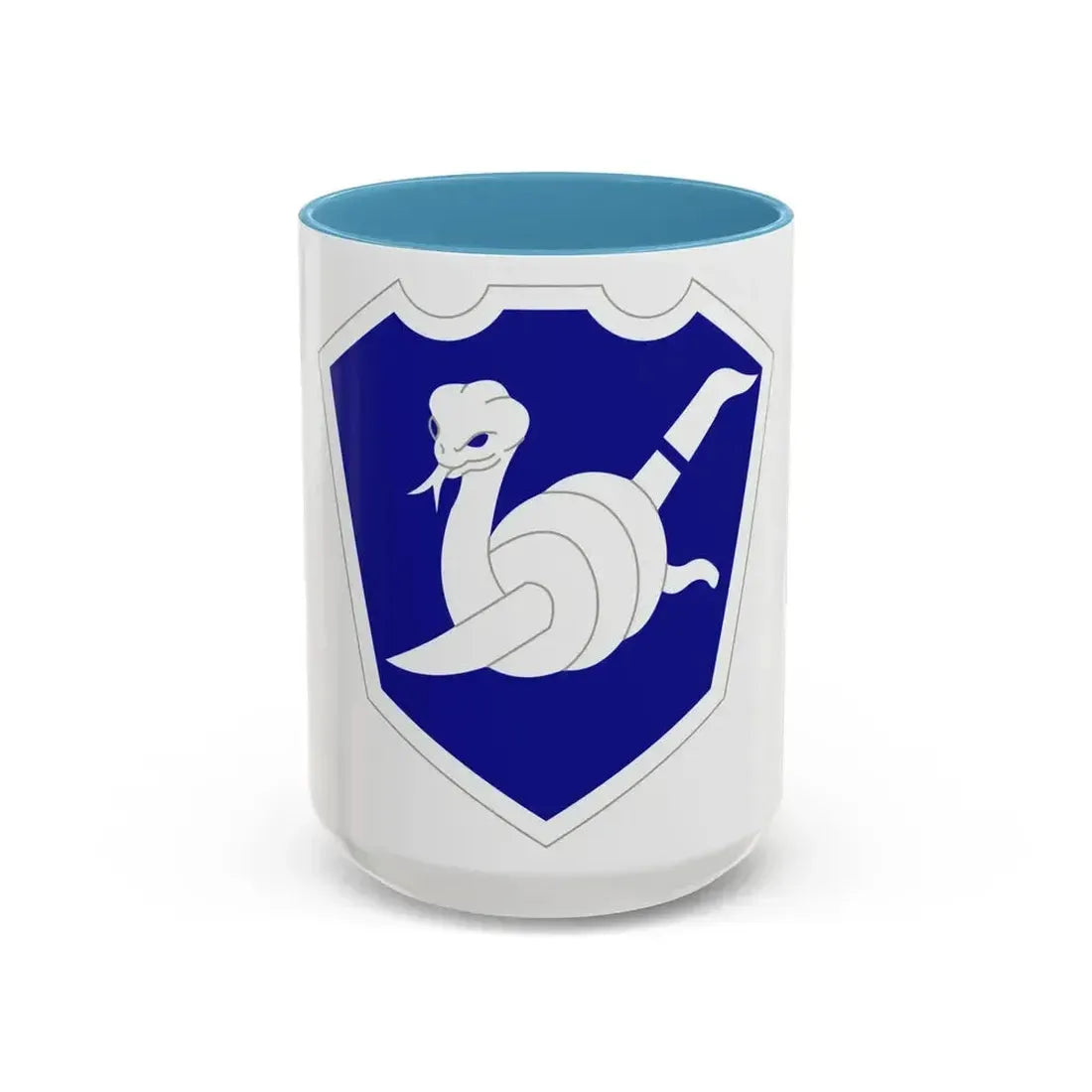 158 Maneuver Enhancement Brigade (U.S. Army) Accent Coffee Mug 15oz Light Blue - Go Mug Yourself