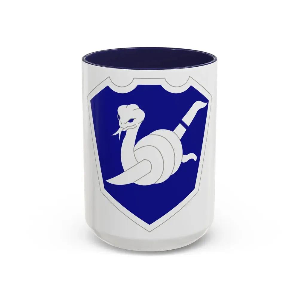 158 Maneuver Enhancement Brigade (U.S. Army) Accent Coffee Mug 15oz Navy - Go Mug Yourself
