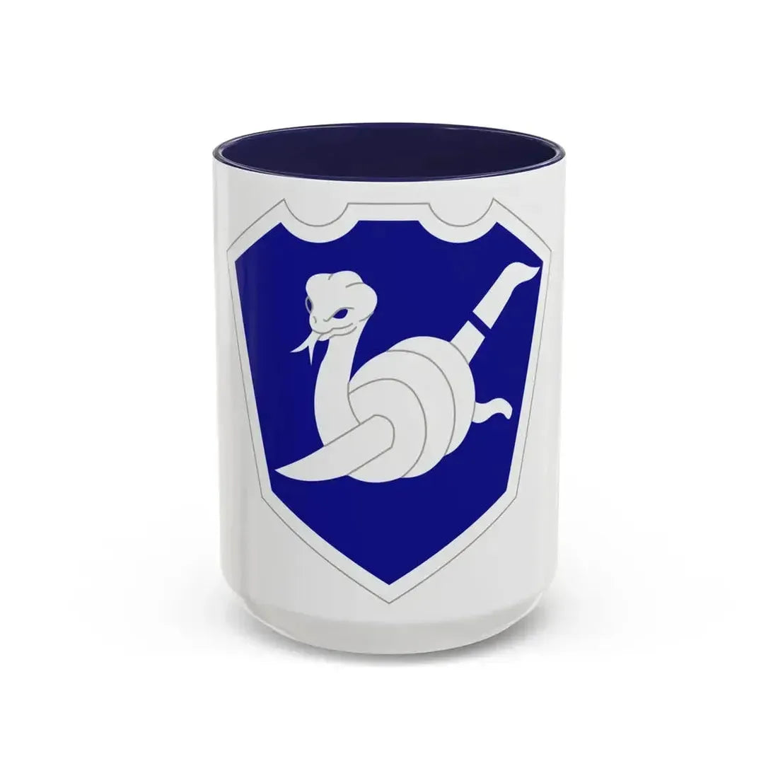 158 Maneuver Enhancement Brigade (U.S. Army) Accent Coffee Mug 15oz Navy - Go Mug Yourself