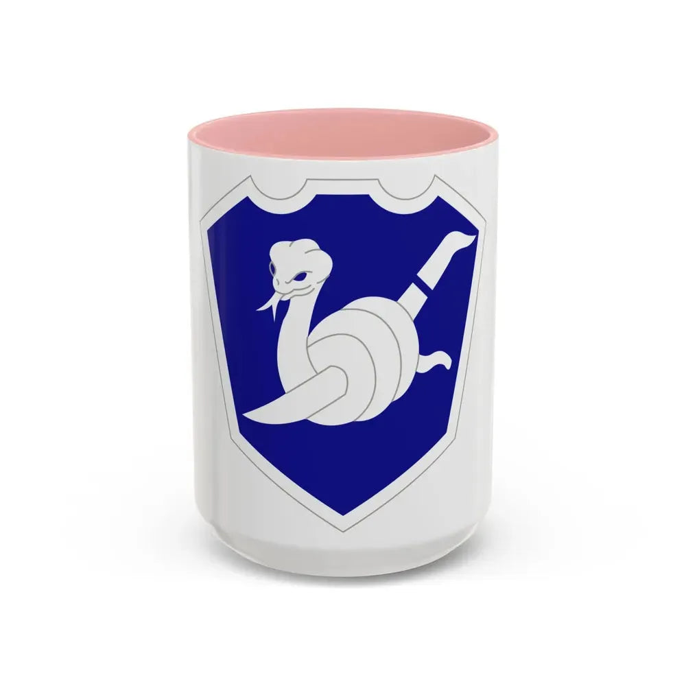 158 Maneuver Enhancement Brigade (U.S. Army) Accent Coffee Mug 15oz Pink - Go Mug Yourself