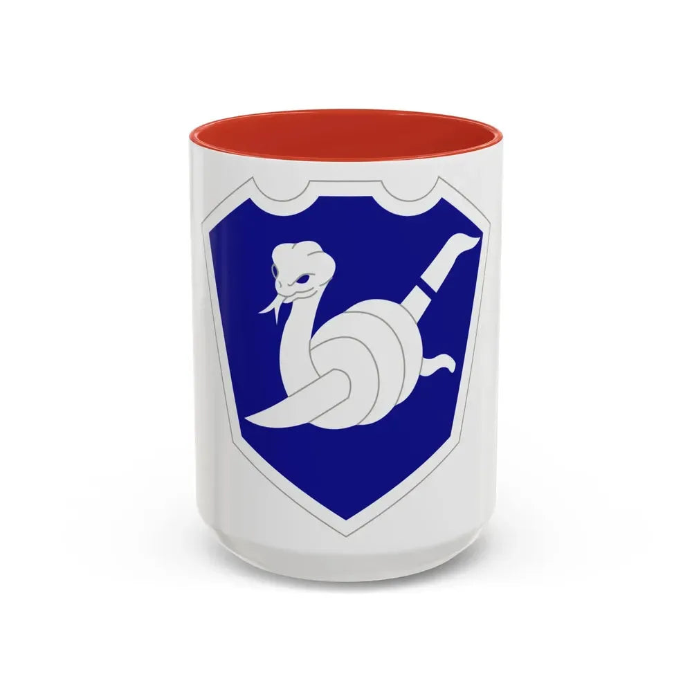 158 Maneuver Enhancement Brigade (U.S. Army) Accent Coffee Mug 15oz Red - Go Mug Yourself