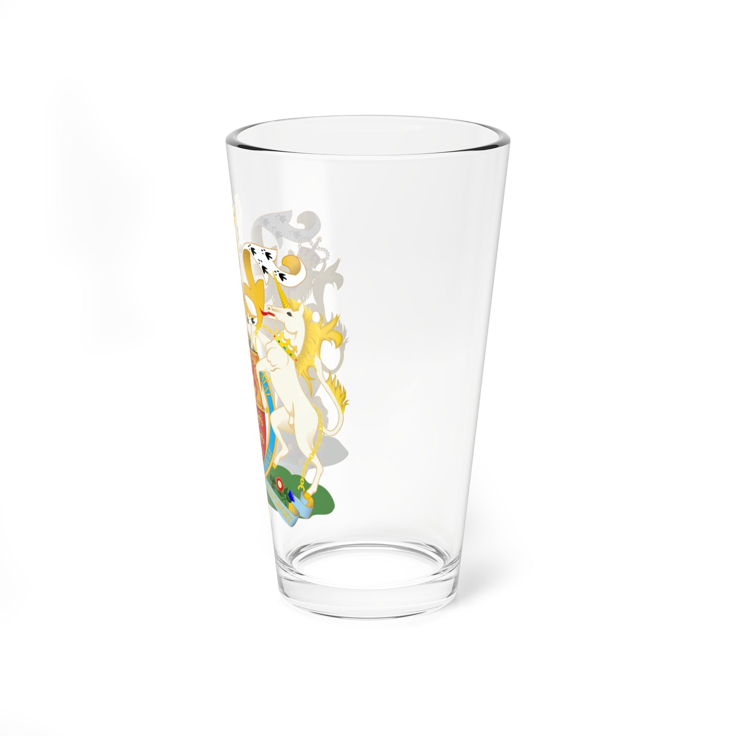UK Royal Coat of Arms (United Kingdom) (Coat of Arms) Pint Glass 16oz