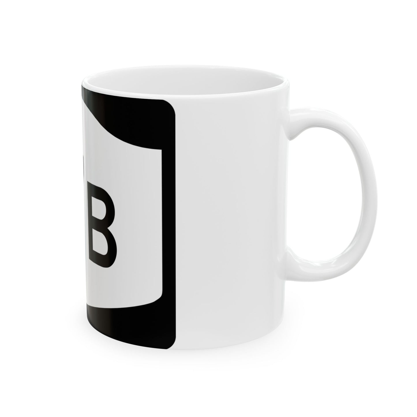 NY-17B (New York) (Road Sign) White Coffee Mug