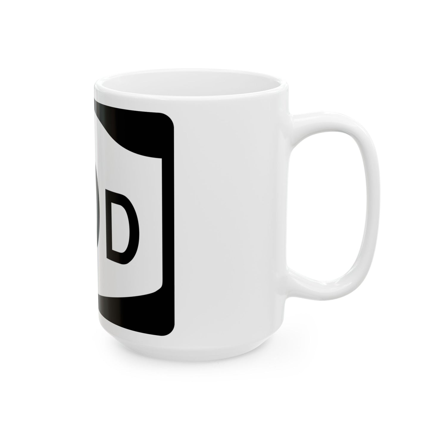 NY-20D (New York) (Road Sign) White Coffee Mug