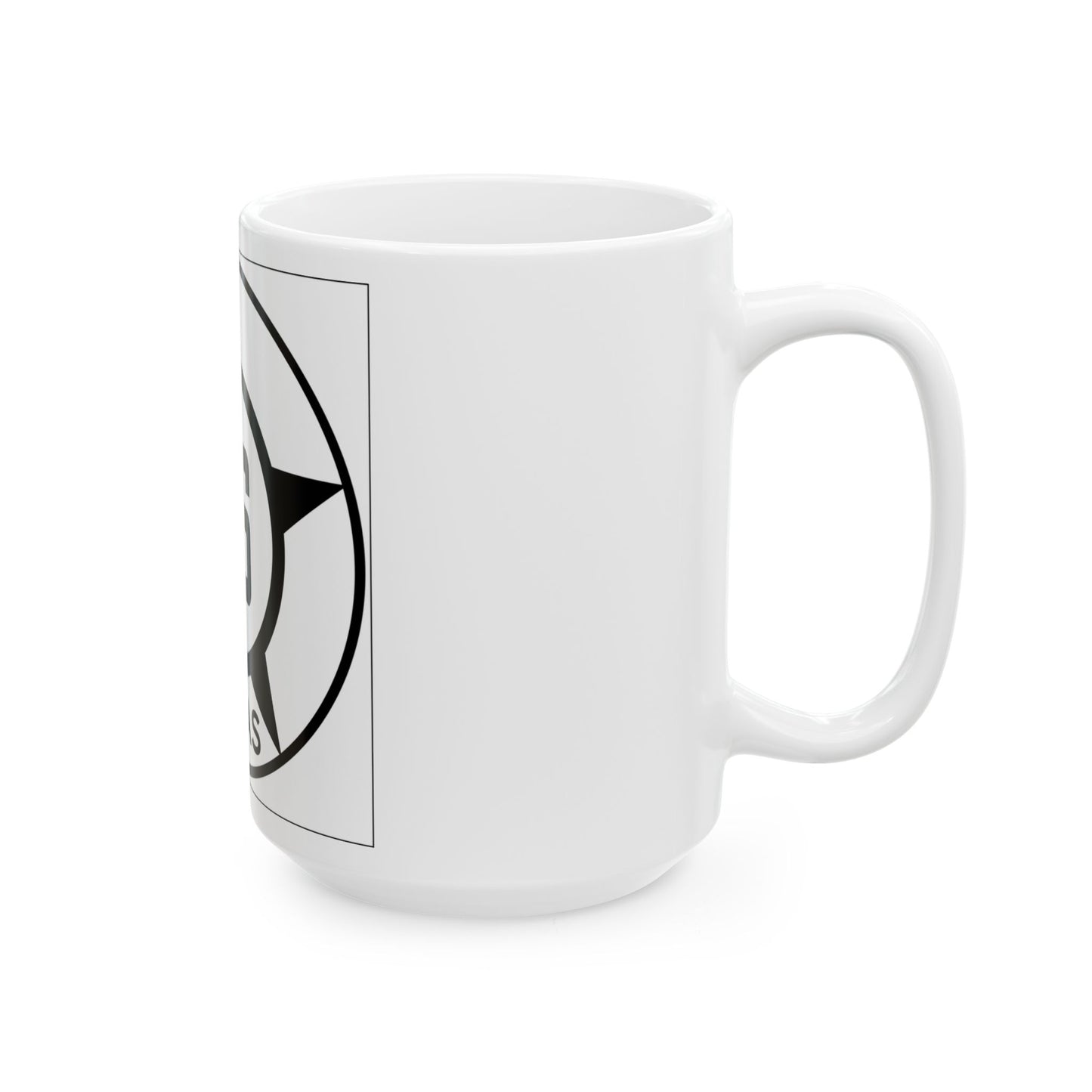 Old Texas 46 (Texas) (Road Sign) White Coffee Mug