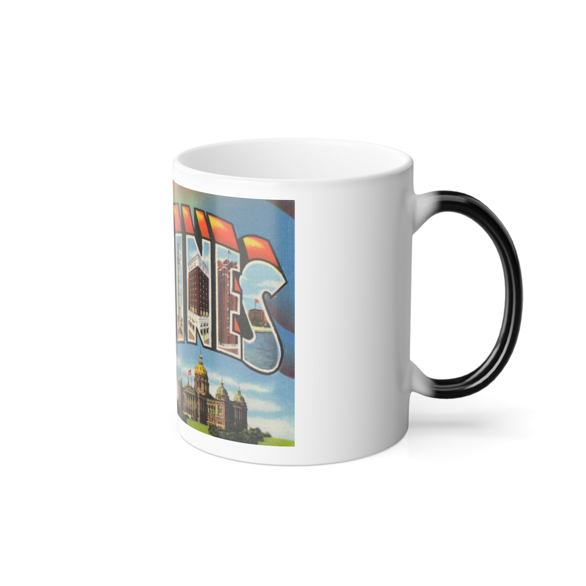 Greetings from Des Moines (Greeting Postcards) Color Changing Mug 11oz