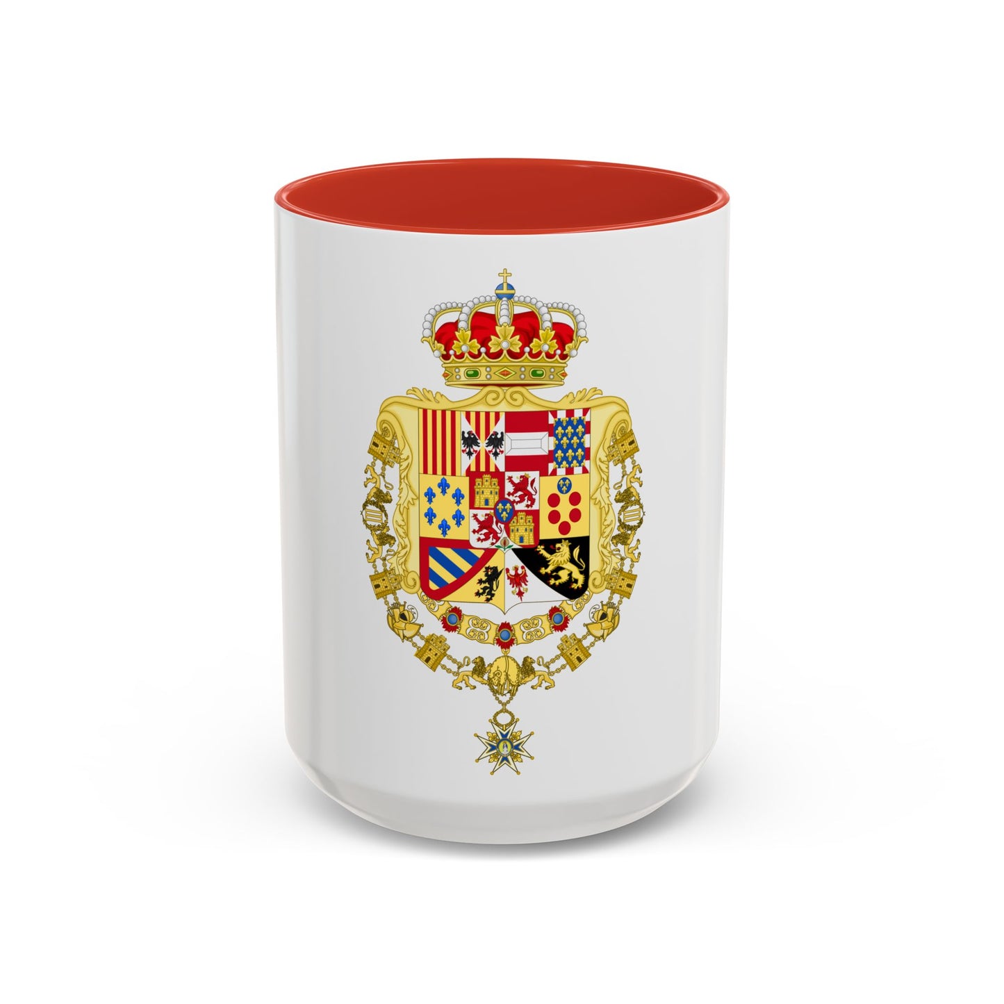 Royal Greater Coat of Arms of Spain (1761-1868 and 1874-1931) - Accent Coffee Mug