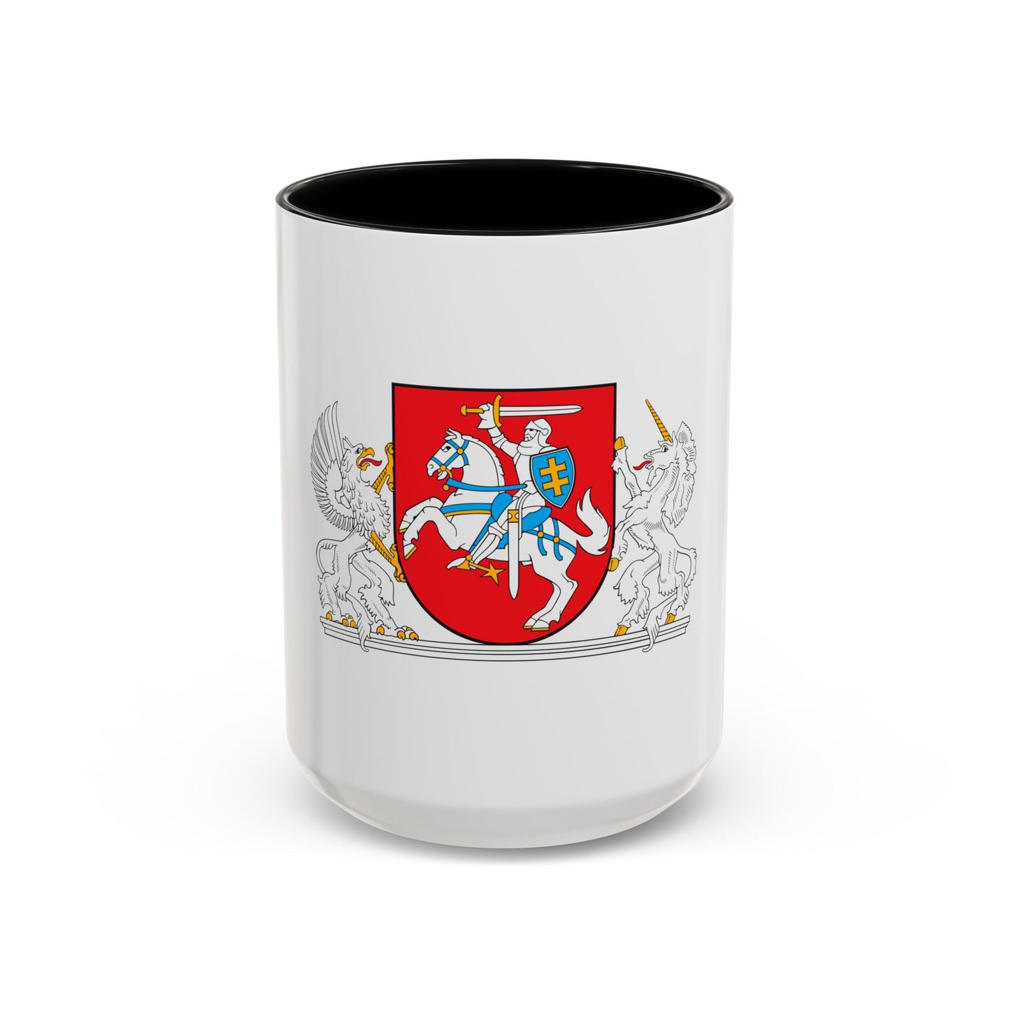 Coat of arms of the President of Lithuania - Accent Coffee Mug