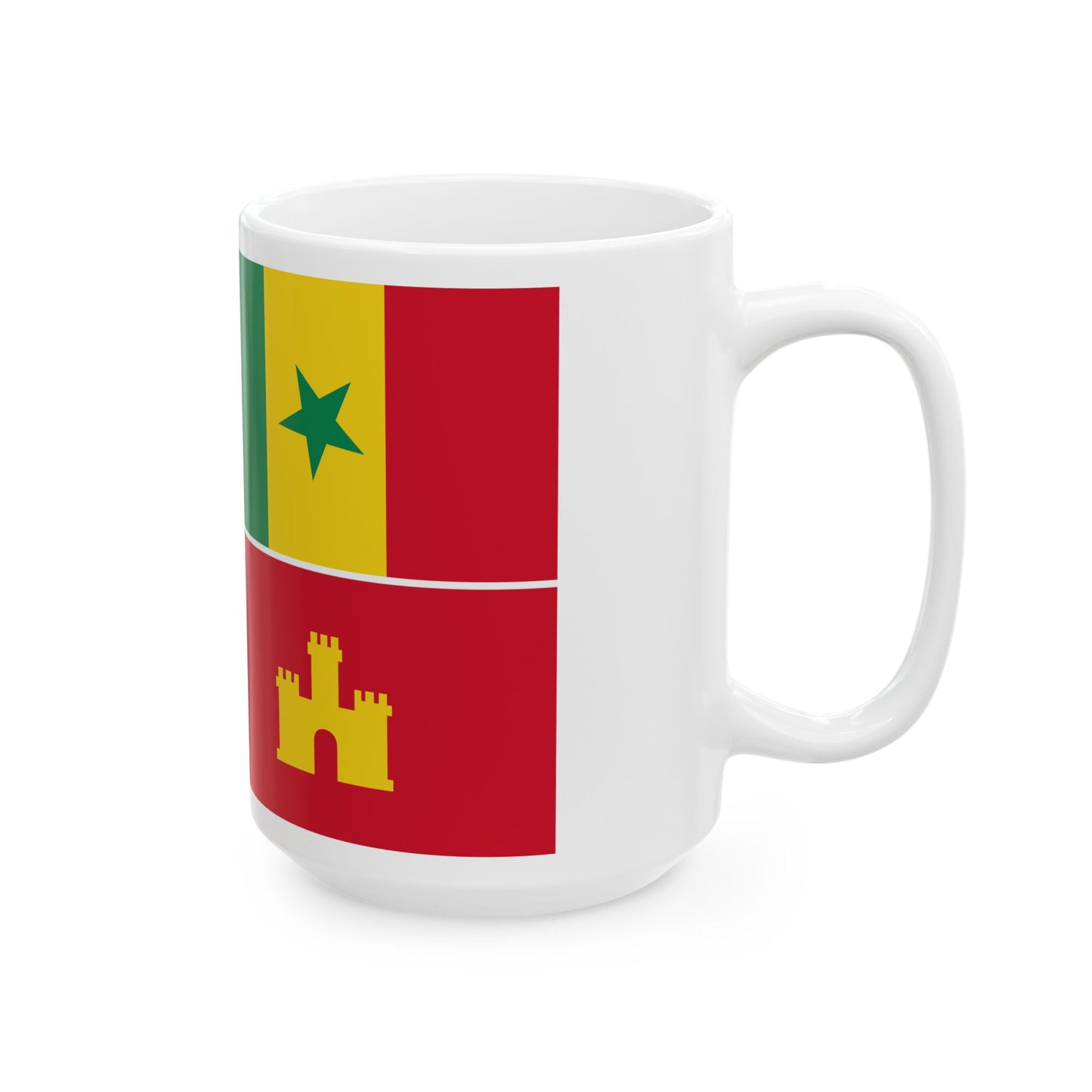 Louisiana Creole Flag (United States) White Coffee Mug