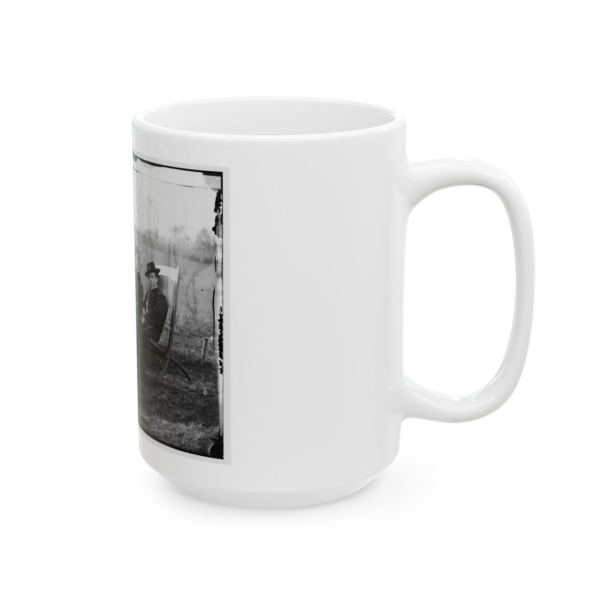 Culpeper, Virginia. Group Of Officers, Headquarters, Army Of The Potomac (U.S. Civil War) White Coffee Mug
