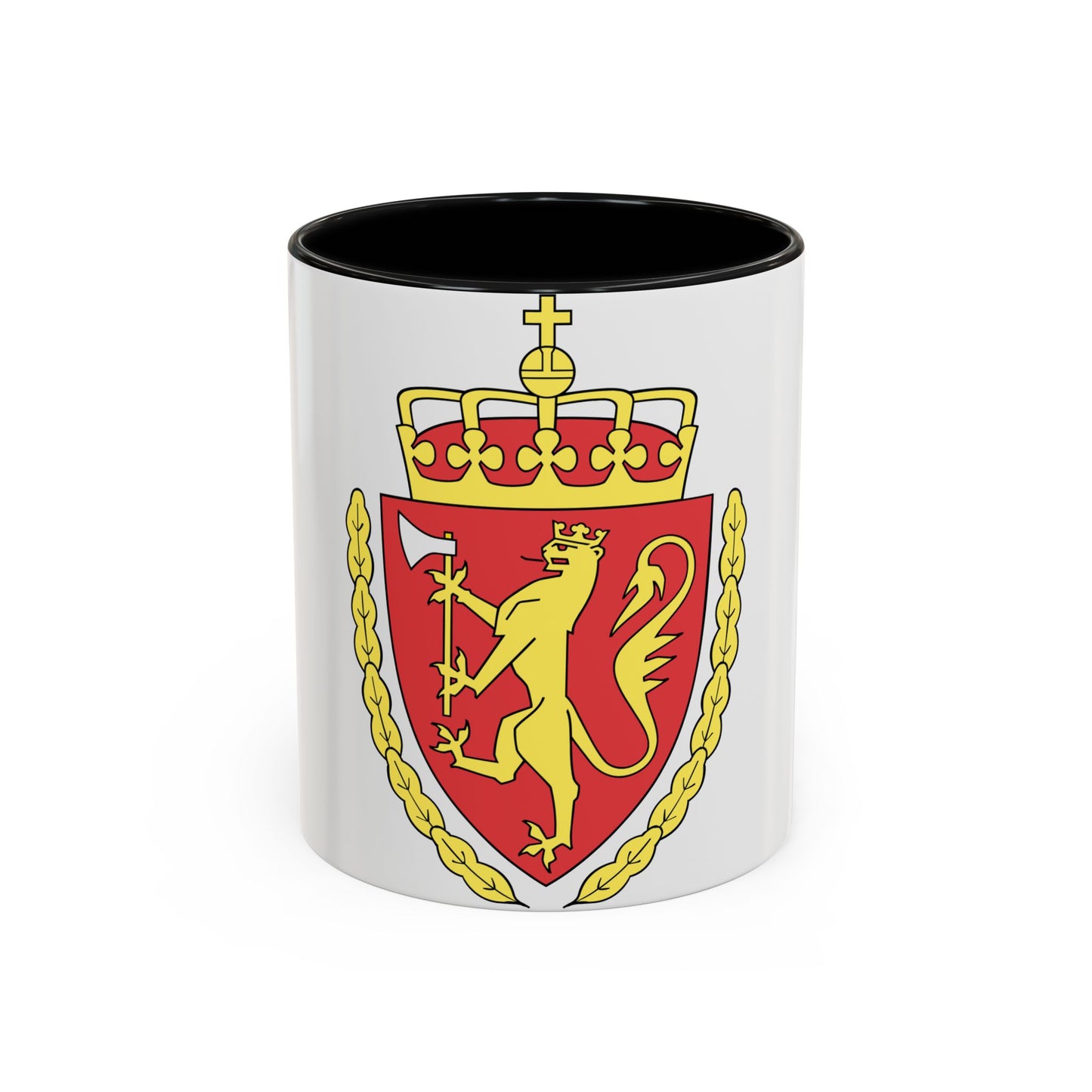 Coat of arms of the Norwegian Customs Service - Accent Coffee Mug