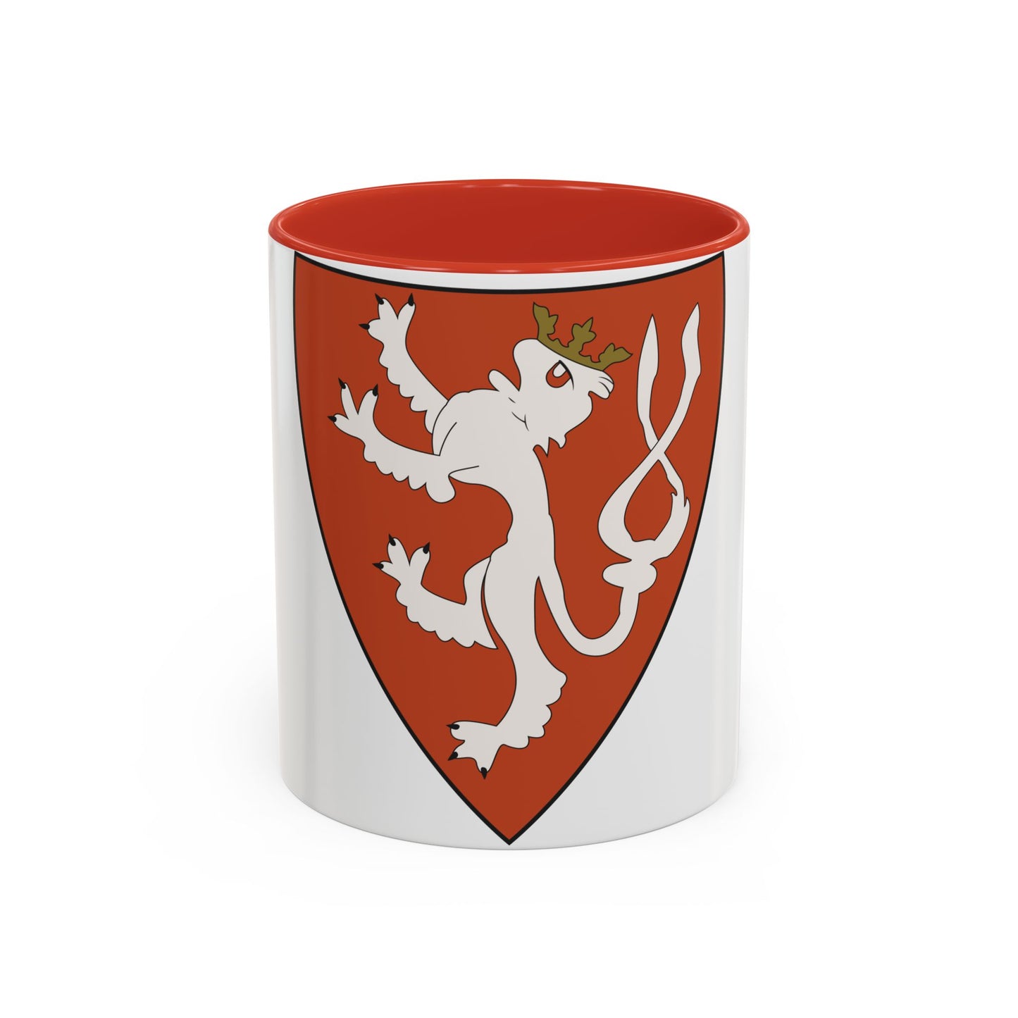 Lesser coat of arms of the Kingdom of Bohemia (Wenceslaus II of Bohemia) - Accent Coffee Mug