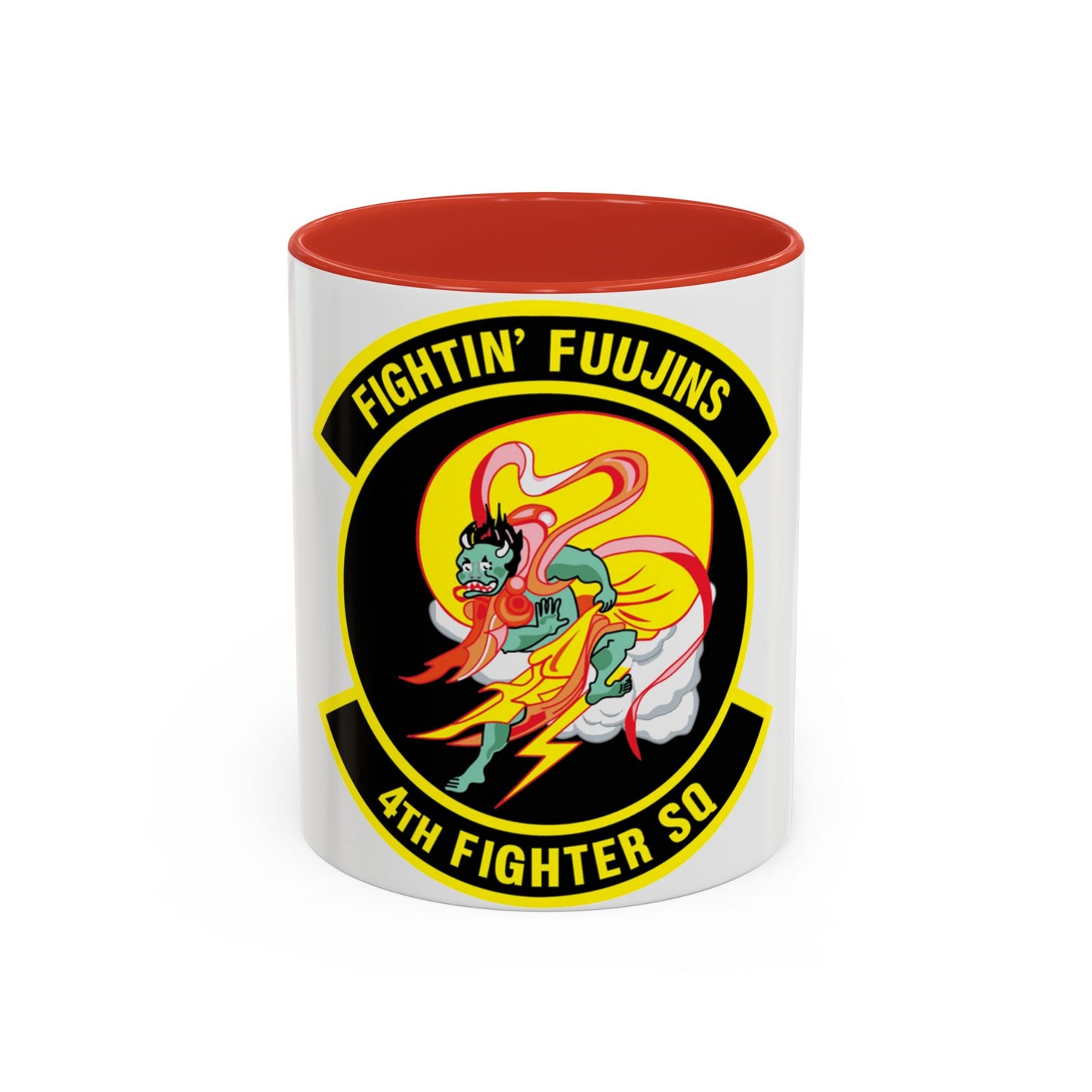 4th Fighter SQ Fightin' Fuujins (U.S. Air Force) Accent Coffee Mug