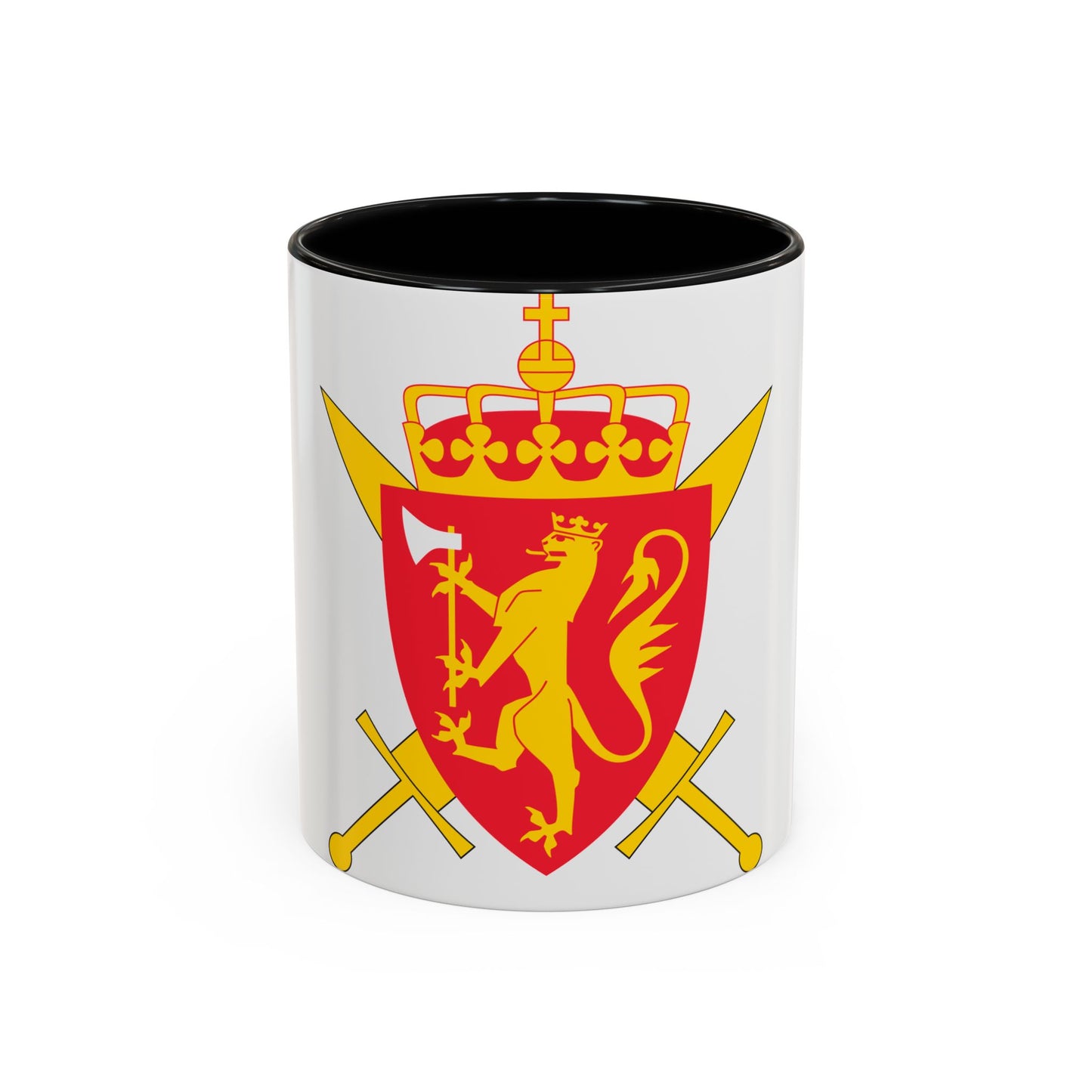 Coat of arms of the Norwegian Armed Forces - Accent Coffee Mug