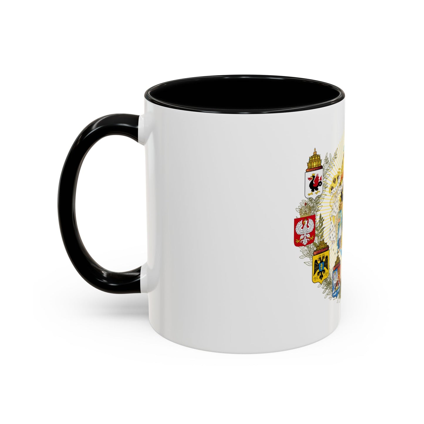 Middle Coat of Arms of the Russian Empire - Accent Coffee Mug