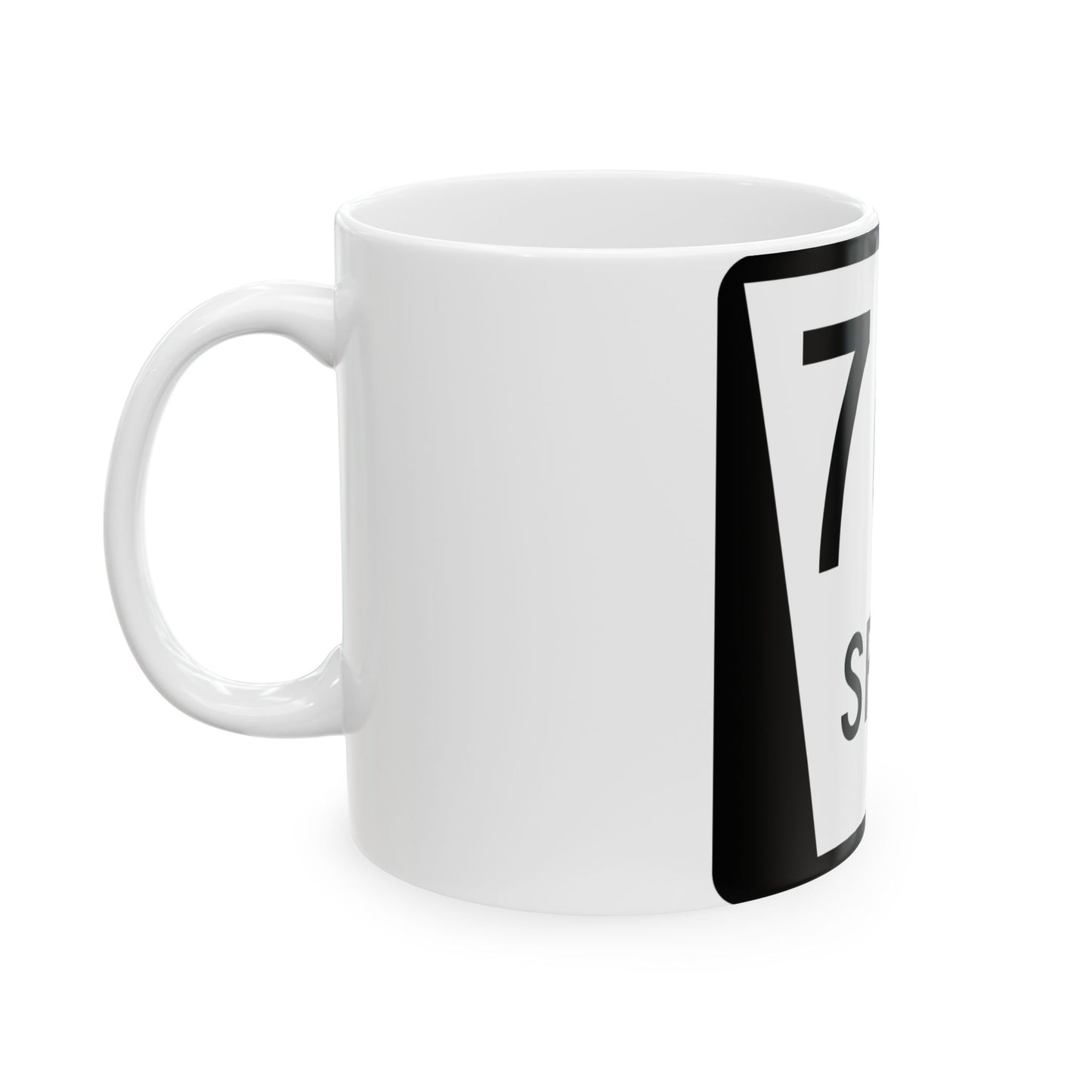 N SPUR 76A (Nebraska) (Road Sign) White Coffee Mug