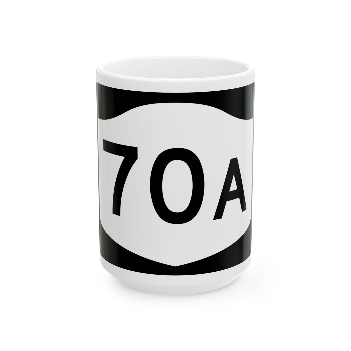 NY-70A (New York) (Road Sign) White Coffee Mug