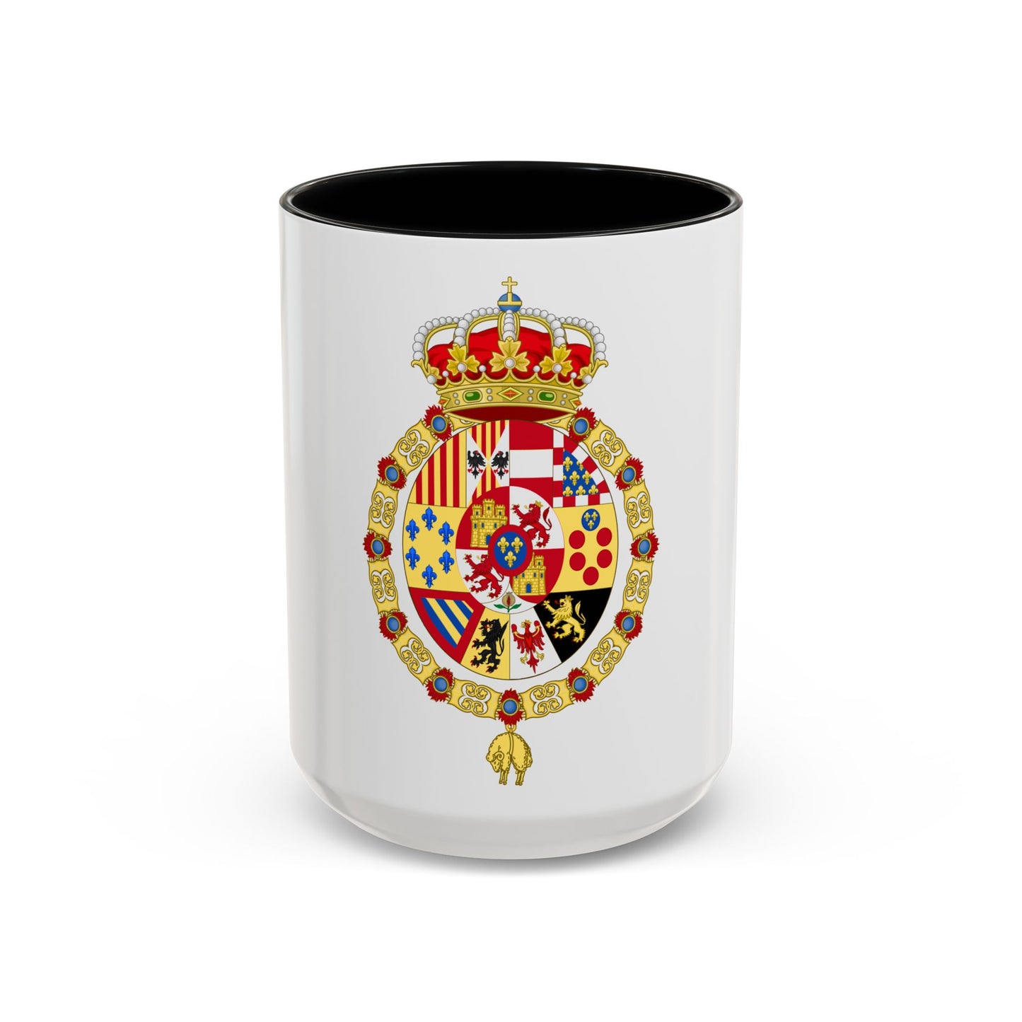 Royal Coat of Arms of Spain (1761-1868 and 1874-1931) - Accent Coffee Mug