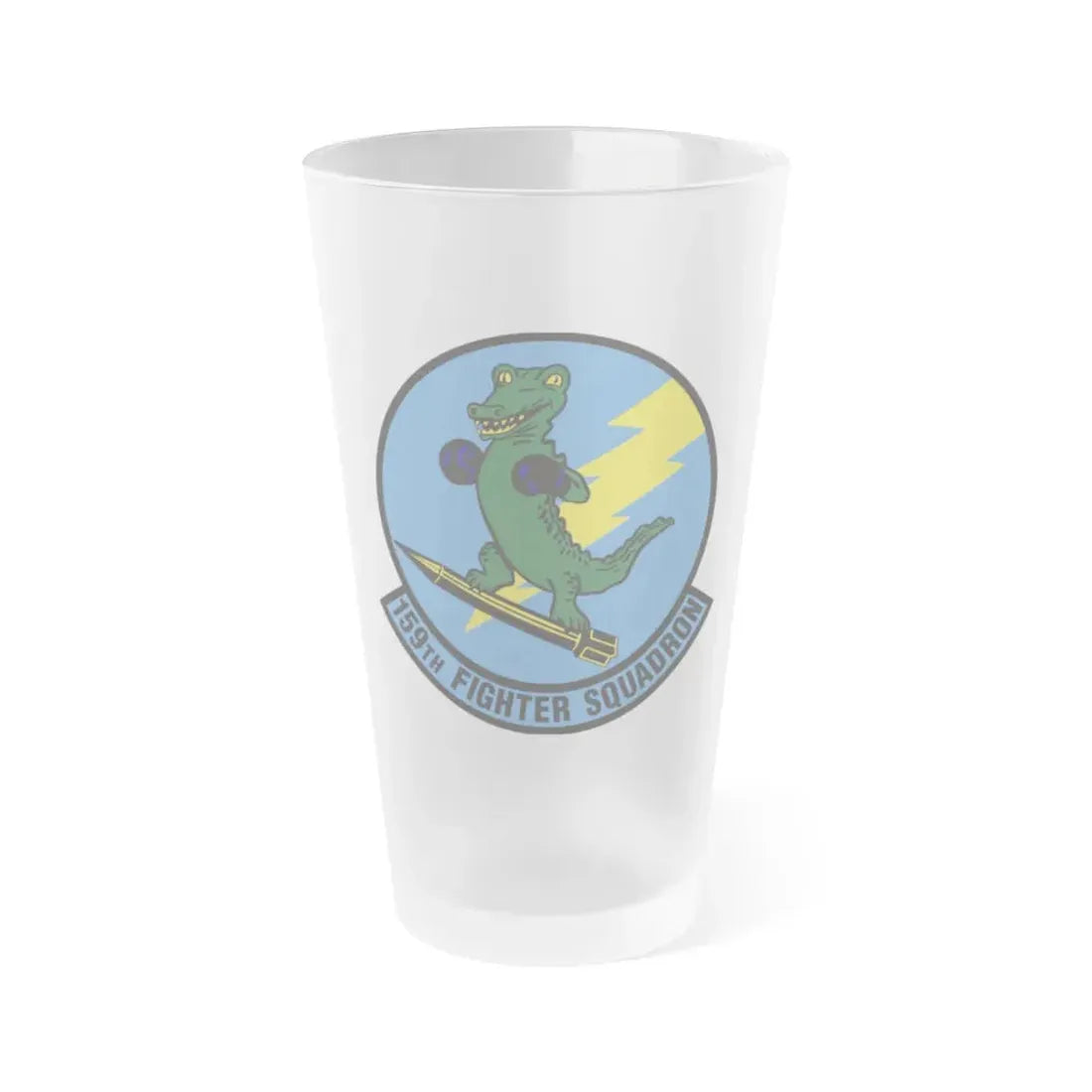 159th Fighter Squadron (U.S. Air Force) Frosted Pint Glass 16oz 16oz Frosted - Go Mug Yourself
