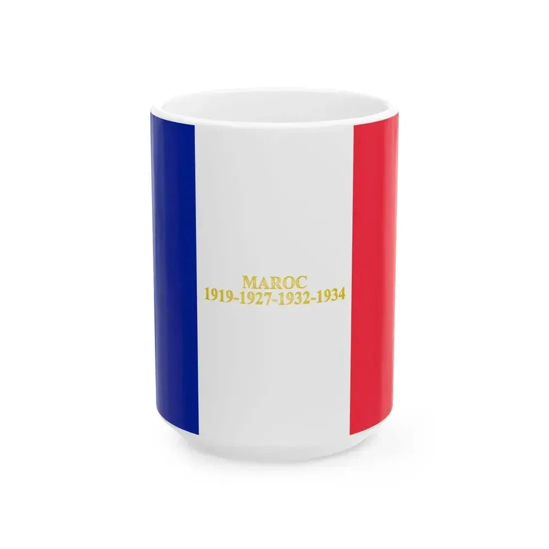 15e regiment de tirailleurs algeriens - drapeau (France) White Coffee Mug 15oz - Go Mug Yourself