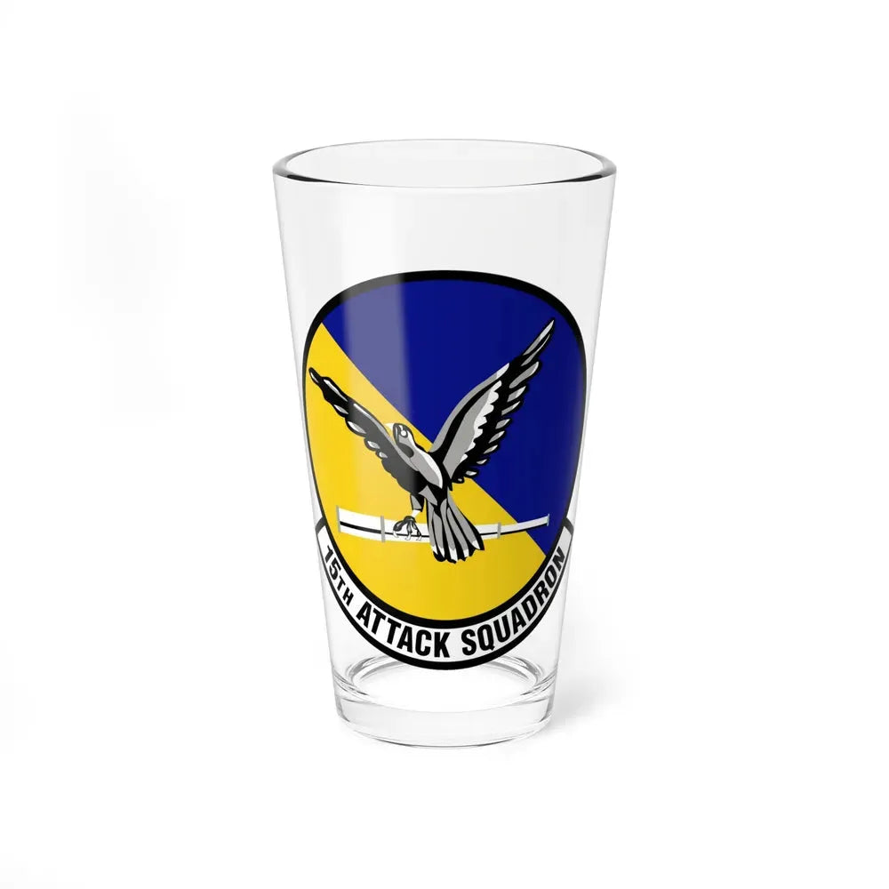 15th Attack Squadron Emblem (U.S. Air Force) Pint Glass 16oz 16oz - Go Mug Yourself