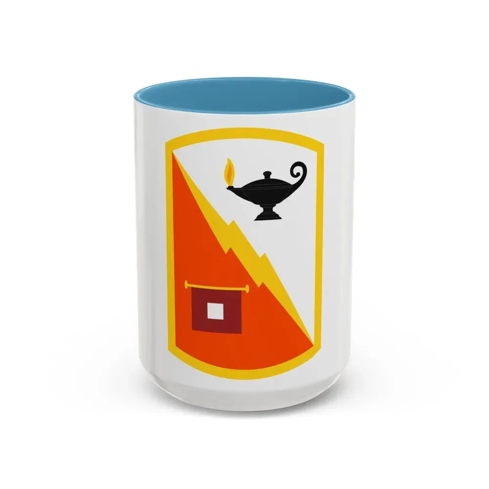 15th Signal Brigade (U.S. Army) Accent Coffee Mug 15oz Light Blue - Go Mug Yourself
