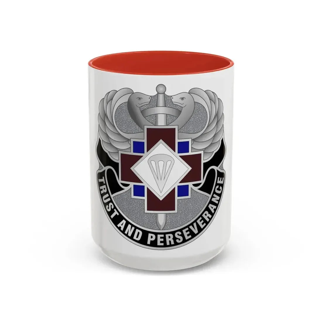 16 Hospital Center (U.S. Army) Accent Coffee Mug 15oz Red - Go Mug Yourself