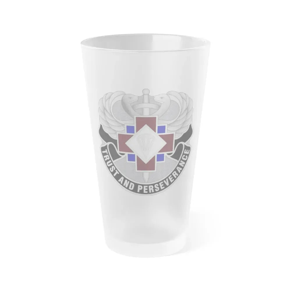 16 Hospital Center (U.S. Army) Frosted Pint Glass 16oz Default Title - Go Mug Yourself