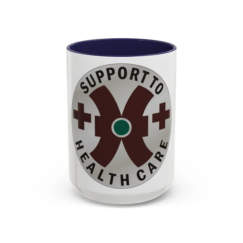 16 Medical Battalion (U.S. Army) Accent Coffee Mug 15oz Navy - Go Mug Yourself