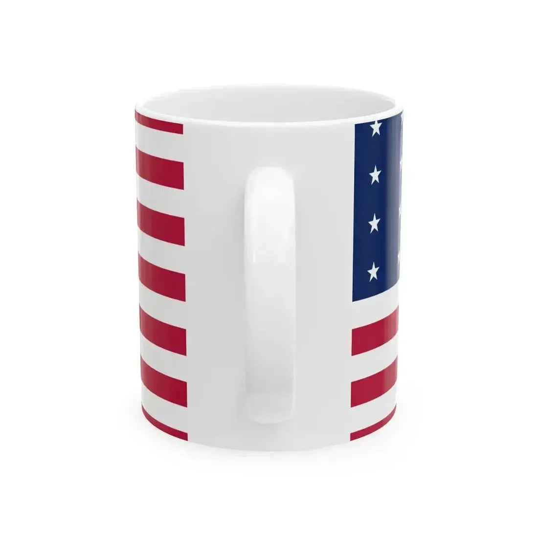 16 Star US Flag Unofficial (United States) White Coffee Mug - Go Mug Yourself