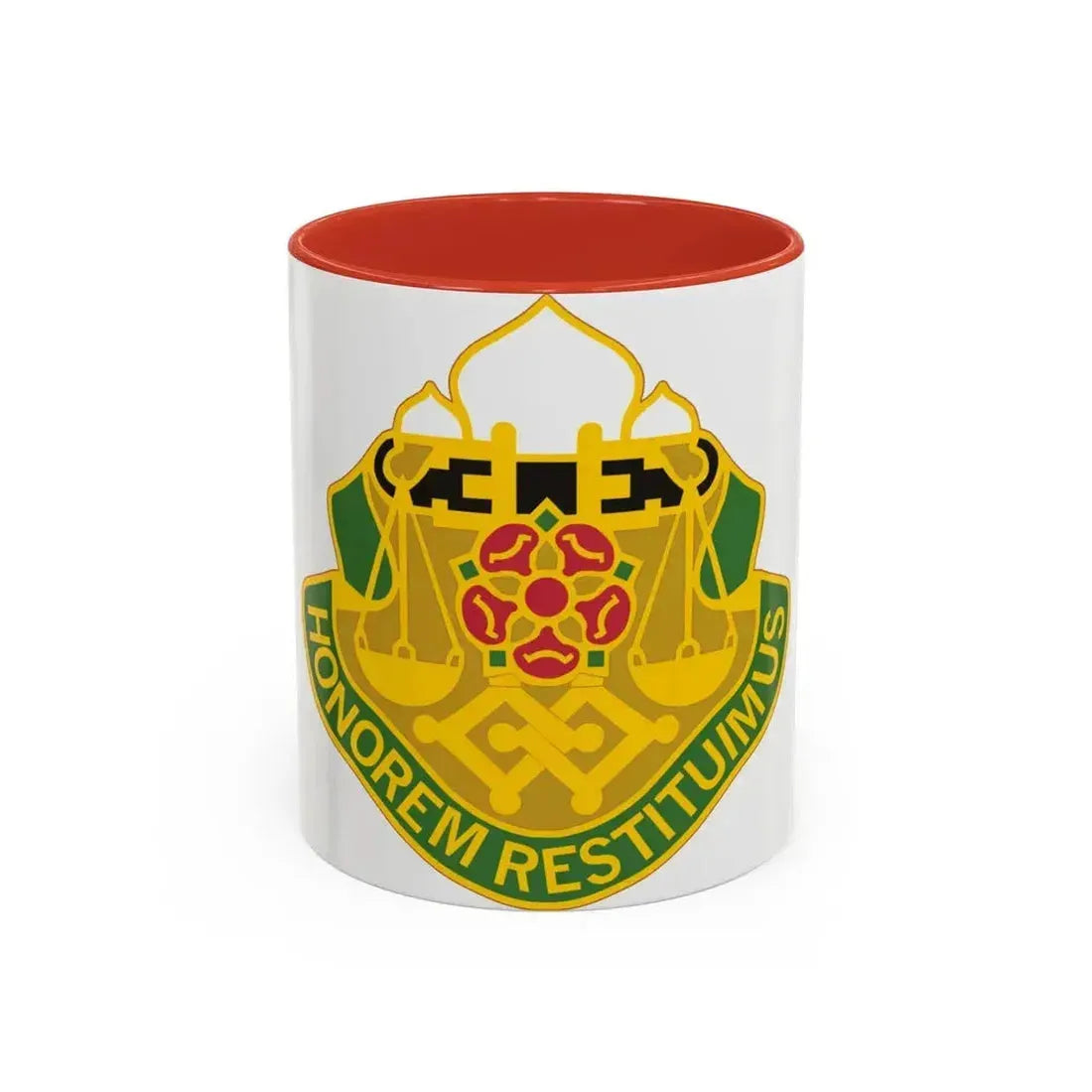 160 Military Police Battalion (U.S. Army) Accent Coffee Mug 11oz Red - Go Mug Yourself