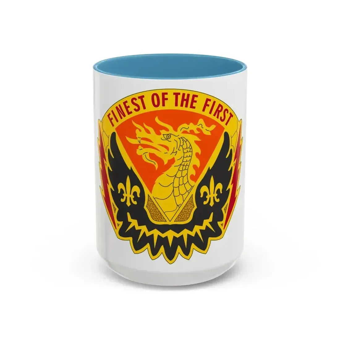 160 Signal Brigade 2 (U.S. Army) Accent Coffee Mug 15oz Light Blue - Go Mug Yourself