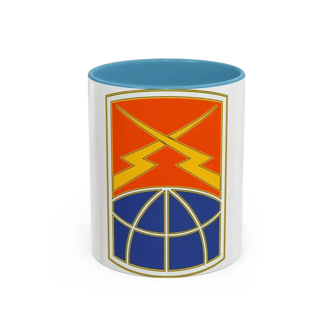 160 Signal Brigade 3 (U.S. Army) Accent Coffee Mug 11oz Light Blue - Go Mug Yourself