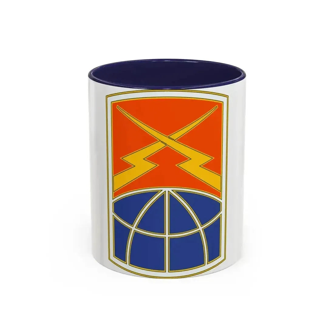 160 Signal Brigade 3 (U.S. Army) Accent Coffee Mug 11oz Navy - Go Mug Yourself