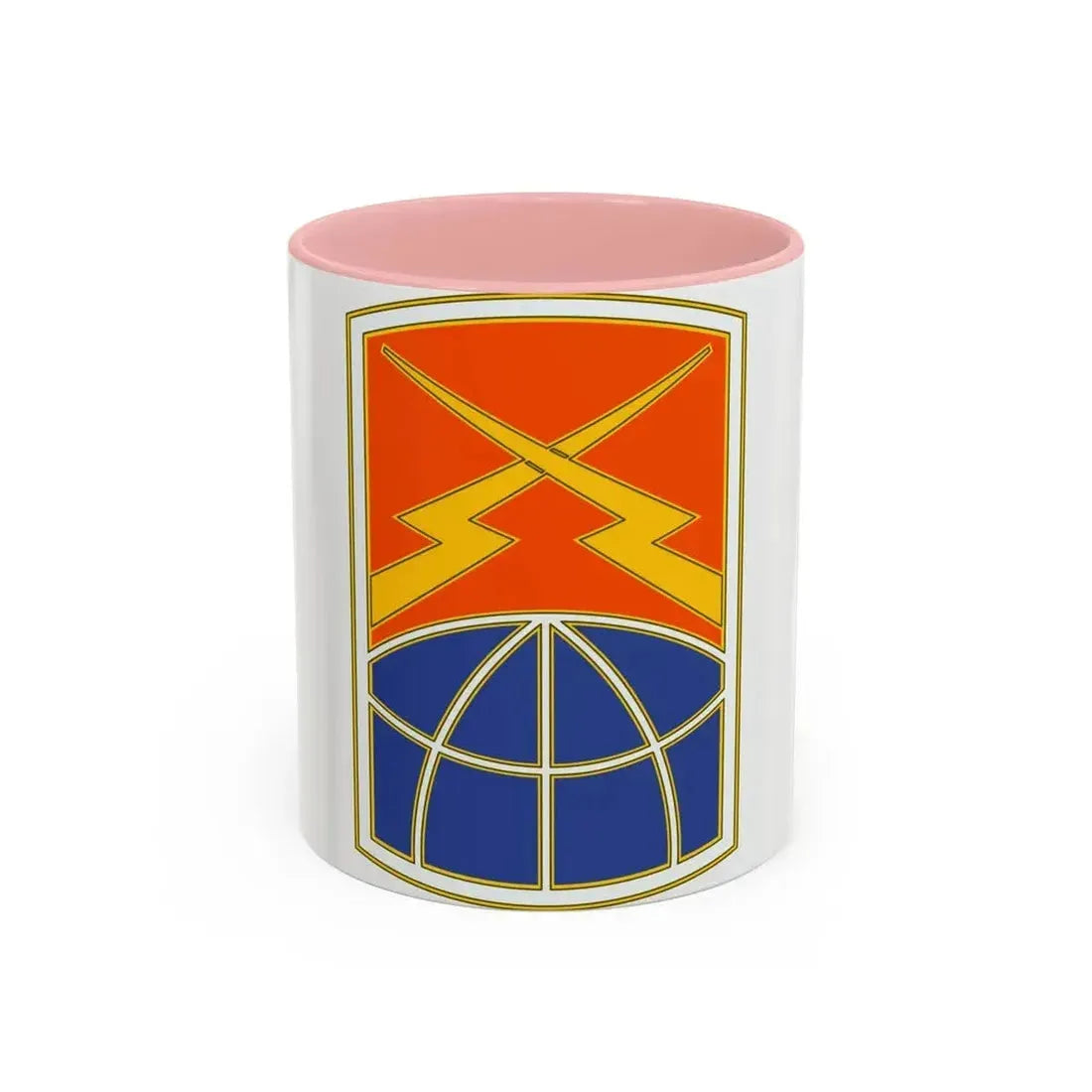 160 Signal Brigade 3 (U.S. Army) Accent Coffee Mug 11oz Pink - Go Mug Yourself