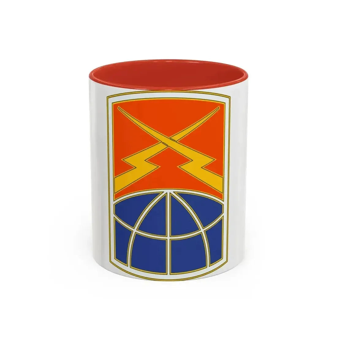 160 Signal Brigade 3 (U.S. Army) Accent Coffee Mug 11oz Red - Go Mug Yourself
