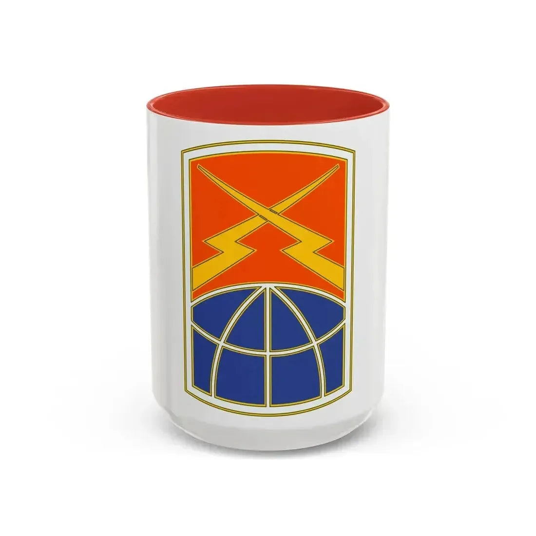 160 Signal Brigade 3 (U.S. Army) Accent Coffee Mug 15oz Red - Go Mug Yourself