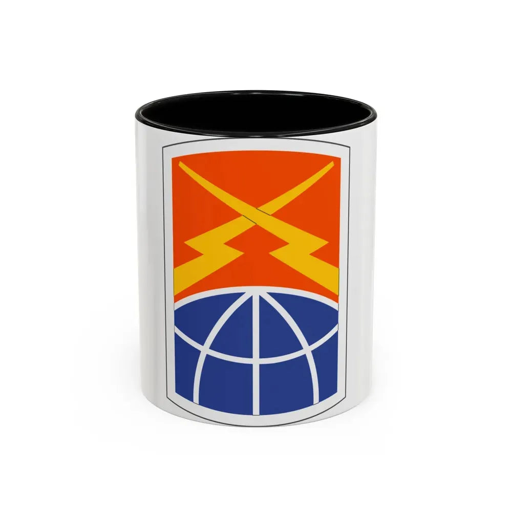 160 Signal Brigade (U.S. Army) Accent Coffee Mug 11oz Black - Go Mug Yourself