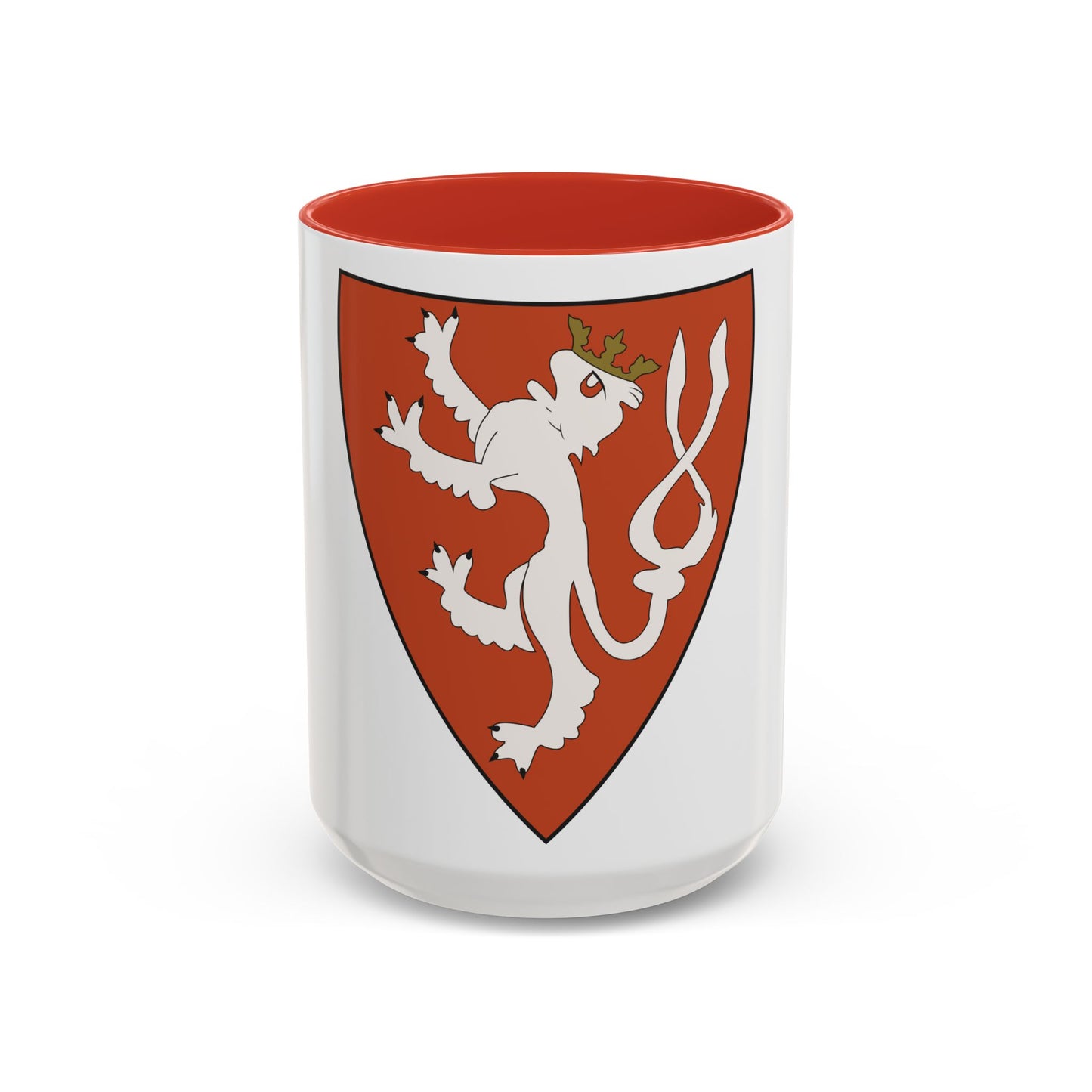 Lesser coat of arms of the Kingdom of Bohemia (Wenceslaus II of Bohemia) - Accent Coffee Mug