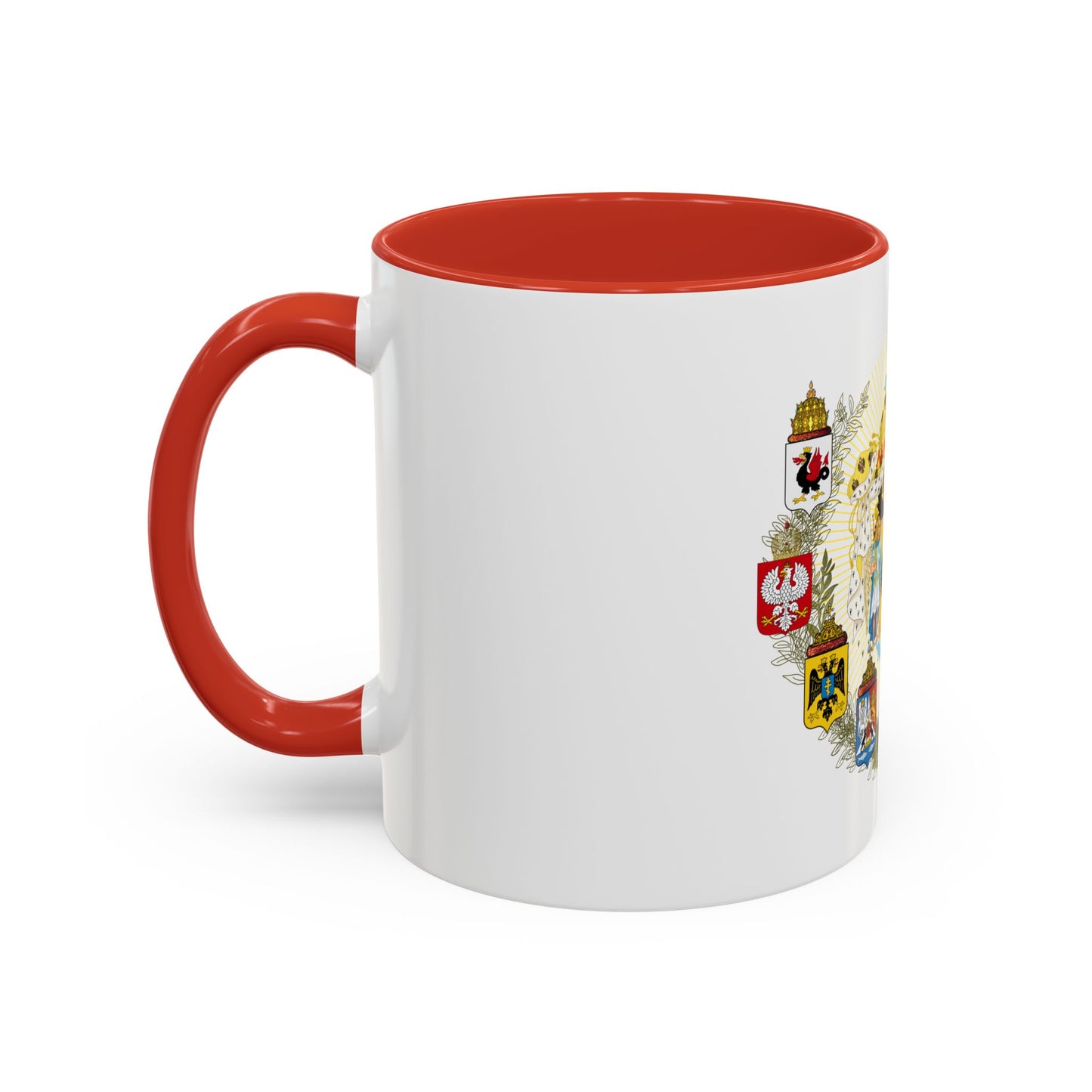 Middle Coat of Arms of the Russian Empire - Accent Coffee Mug