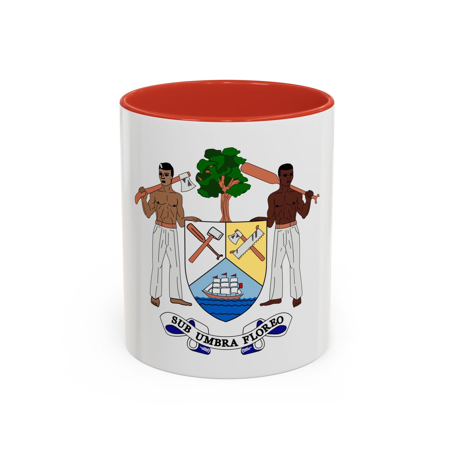 Coat of arms of British Honduras-Belize (1967-1981) - Accent Coffee Mug