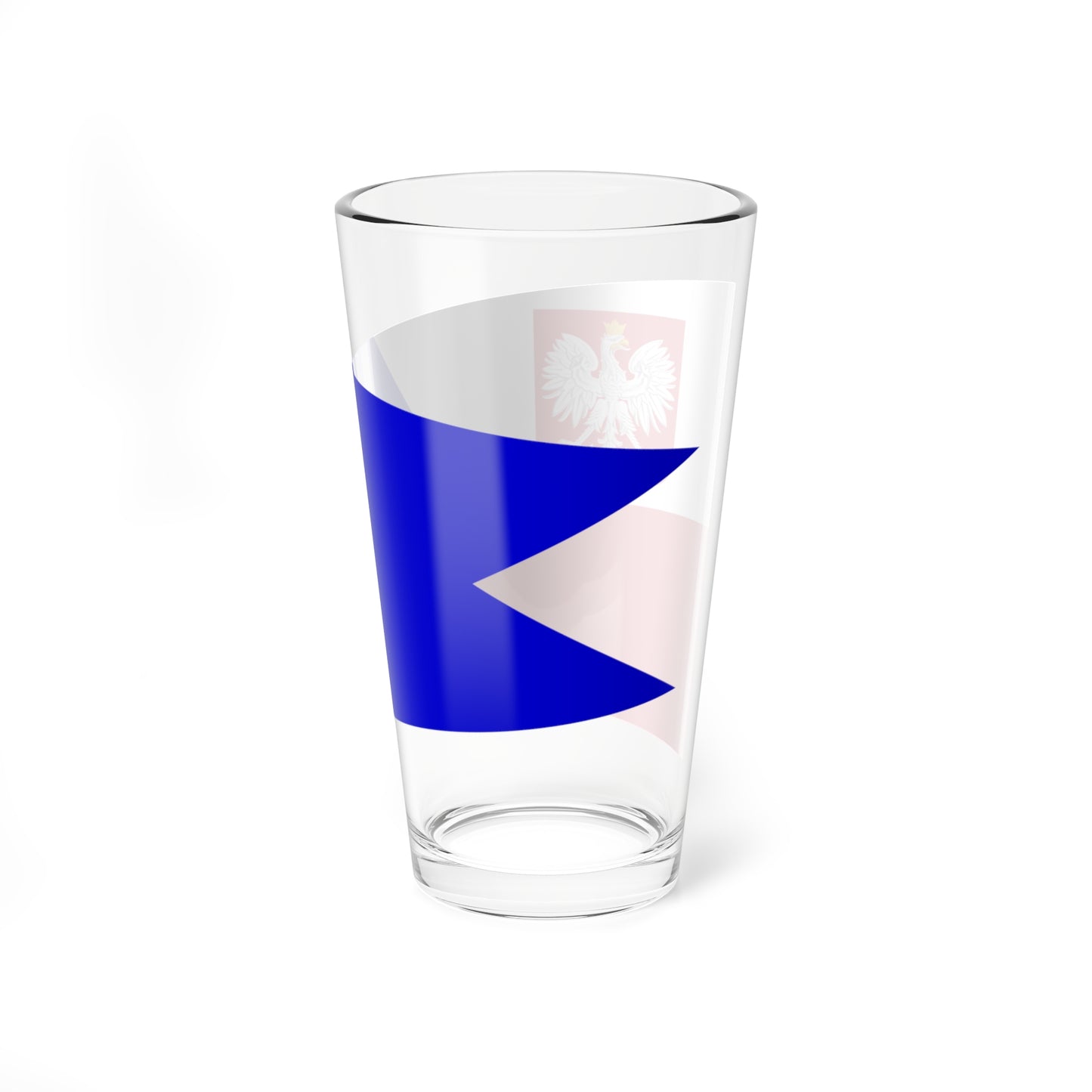 POL dowodca dywizjonu okretow rank flag (Poland) Pint Glass 16oz