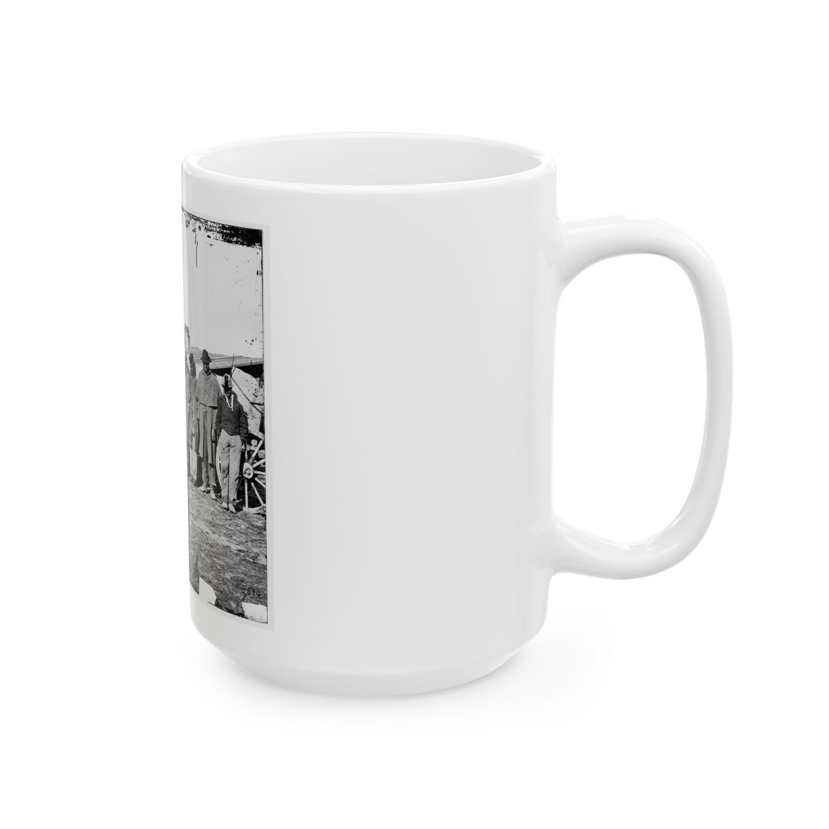 Bermuda Hundred, Va. African-American Teamsters Near The Signal Tower (U.S. Civil War) White Coffee Mug