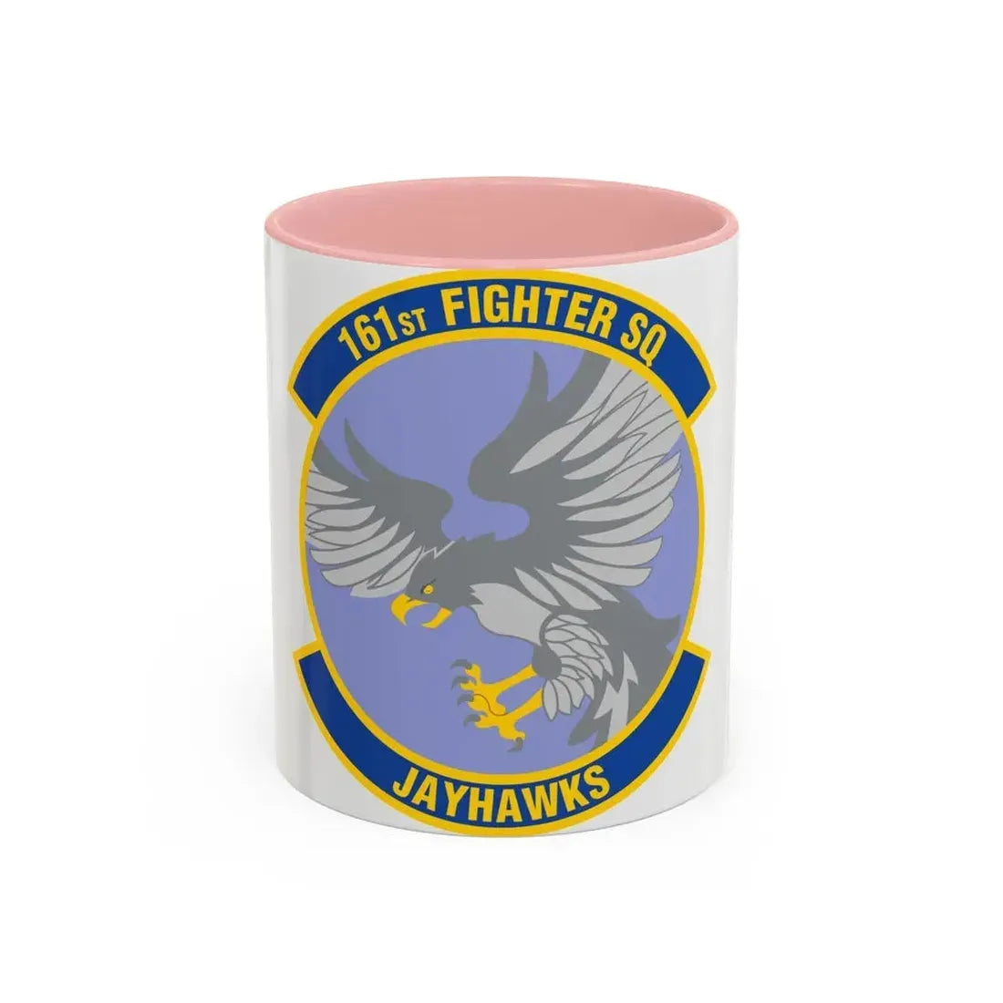 161 Fighter Squadron (U.S. Air Force) Accent Coffee Mug 11oz Pink - Go Mug Yourself