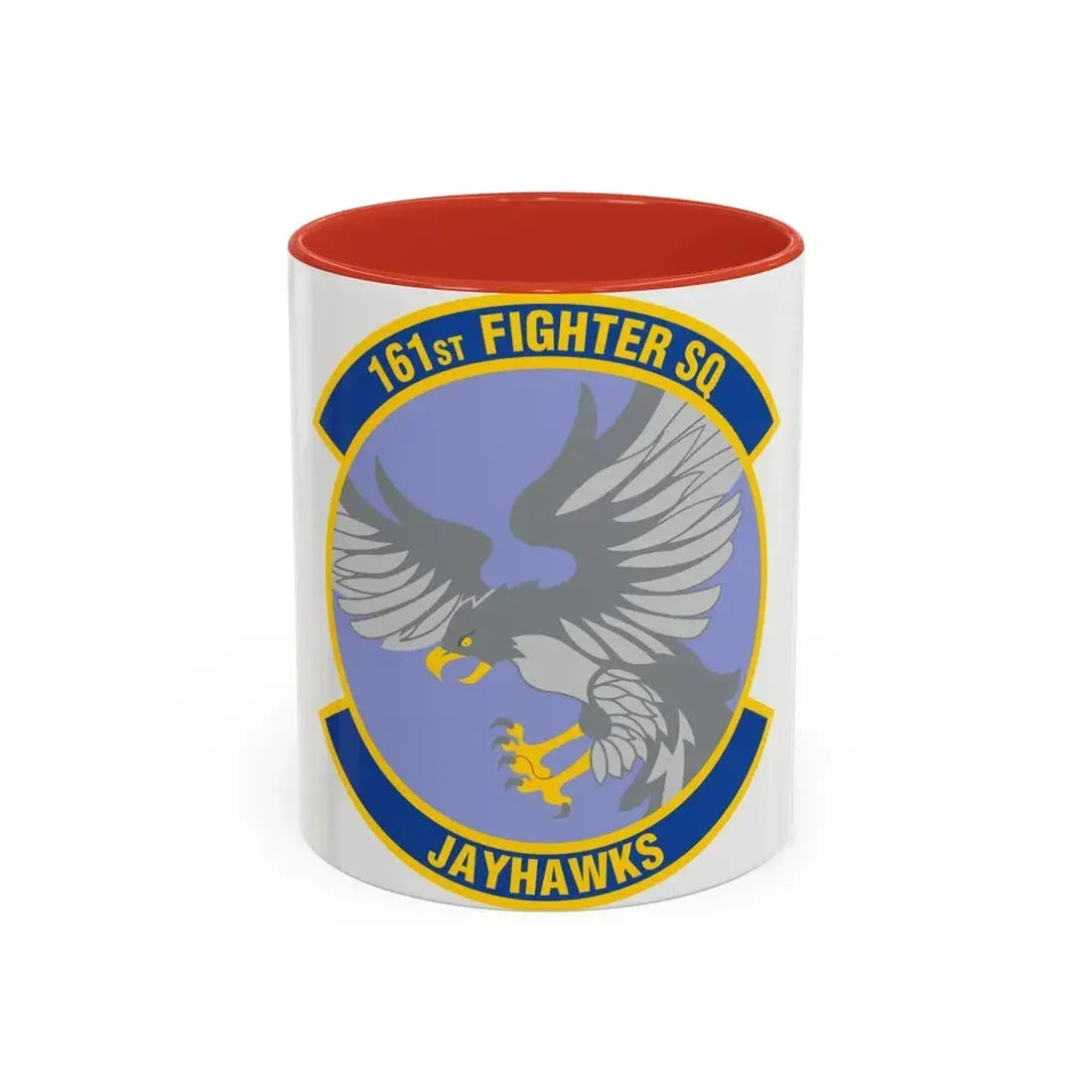 161 Fighter Squadron (U.S. Air Force) Accent Coffee Mug 11oz Red - Go Mug Yourself