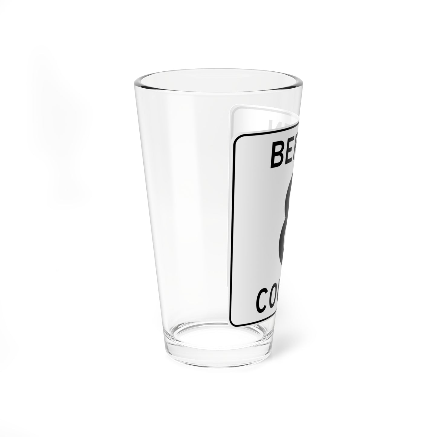 Bergen County 8 (New Jersey) (Road Sign) Pint Glss 16oz